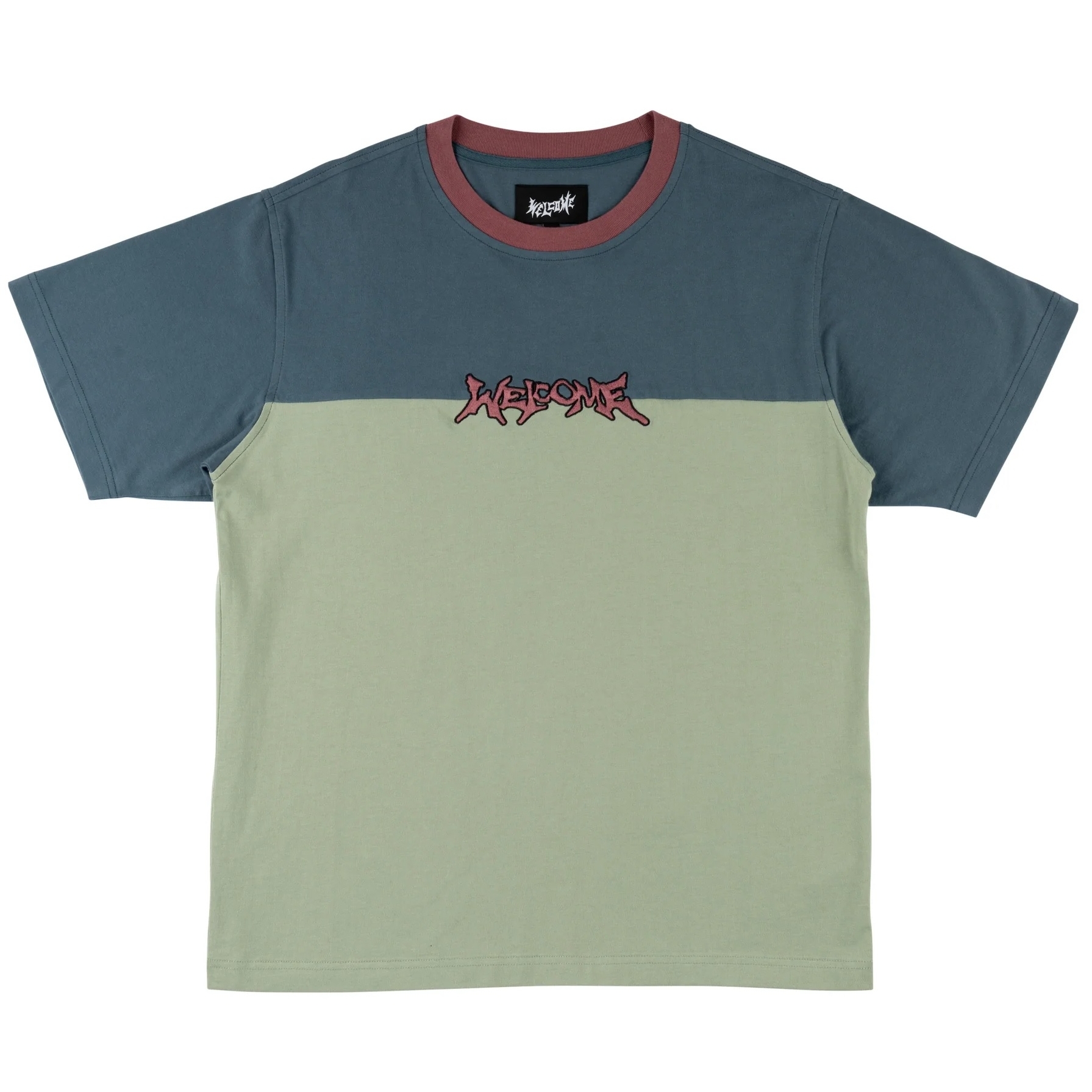 Gridiron S/S Football Tee (Deep Slate/Lily)